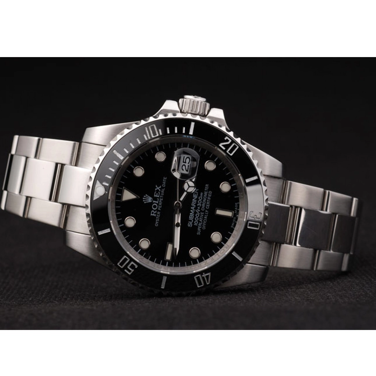 Rolex copies cheap Rolex Ceramic 98235 Bezel Black Black Dial Submariner 0717